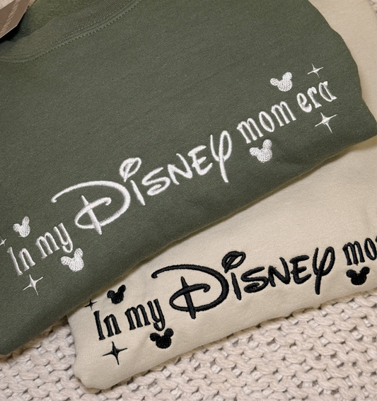 In my Disneymom Era Embroidered Crewneck