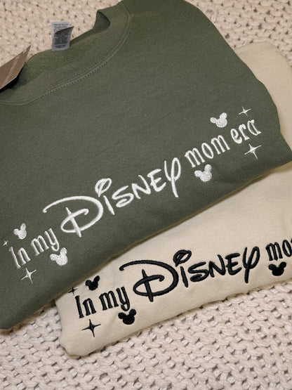 In my Disneymom Era Embroidered Crewneck