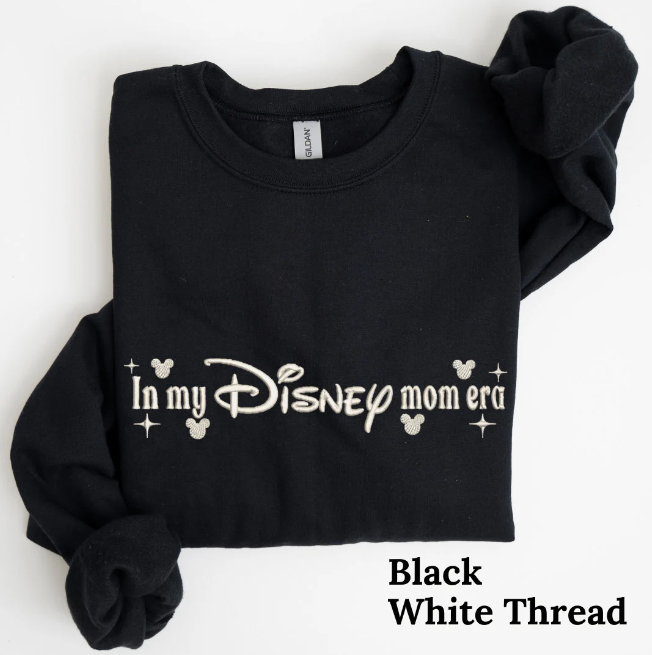 In my Disneymom Era Embroidered Crewneck
