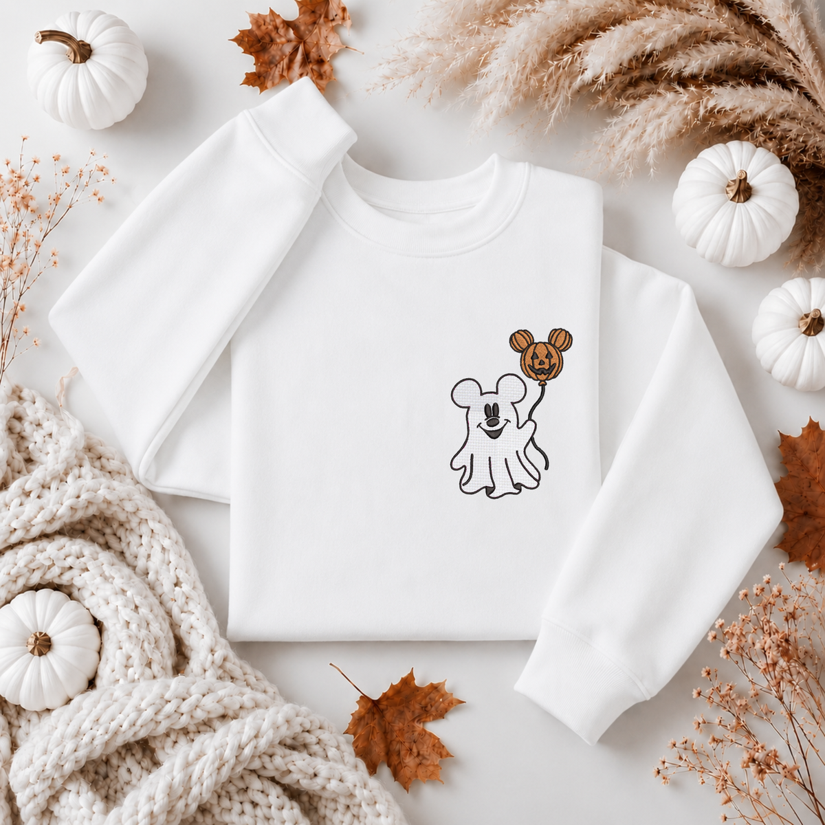 Mickey Ghost and Balloon Sweatshirt